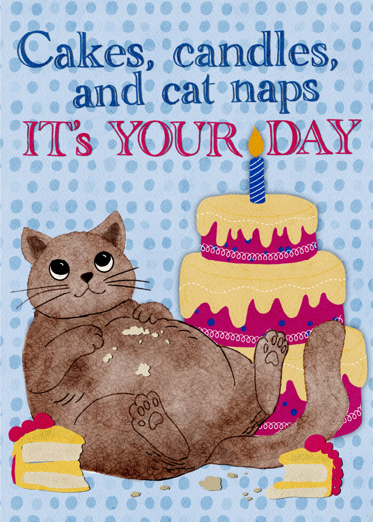 Naptime – Birthday Greeting Card (5x7) - juliemstudios