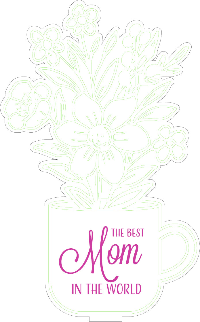 'The Best Mom in the World' Bouquet Paint Kit - juliemstudios