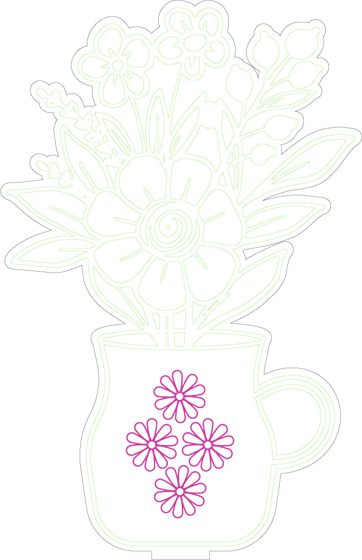 Daisy Mug Bouquet Paint Kit - juliemstudios