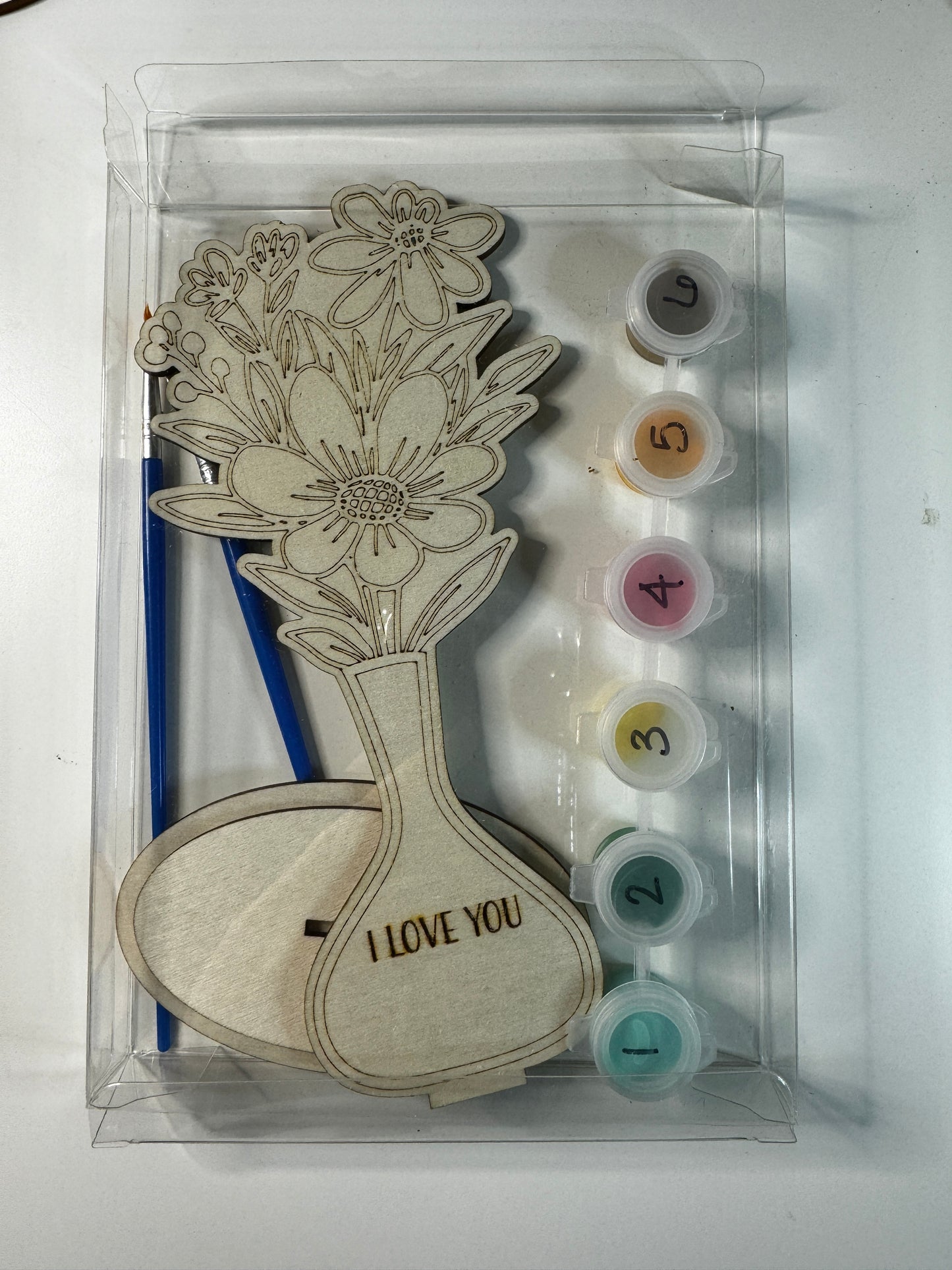 'I Love You' Bouquet Paint Kit - juliemstudios
