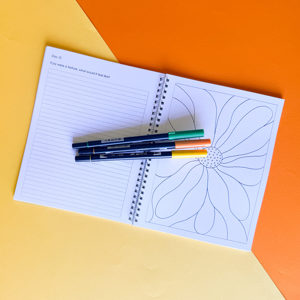 A Guided Mindfulness & Coloring Journal for Self-Reflection - juliemstudios