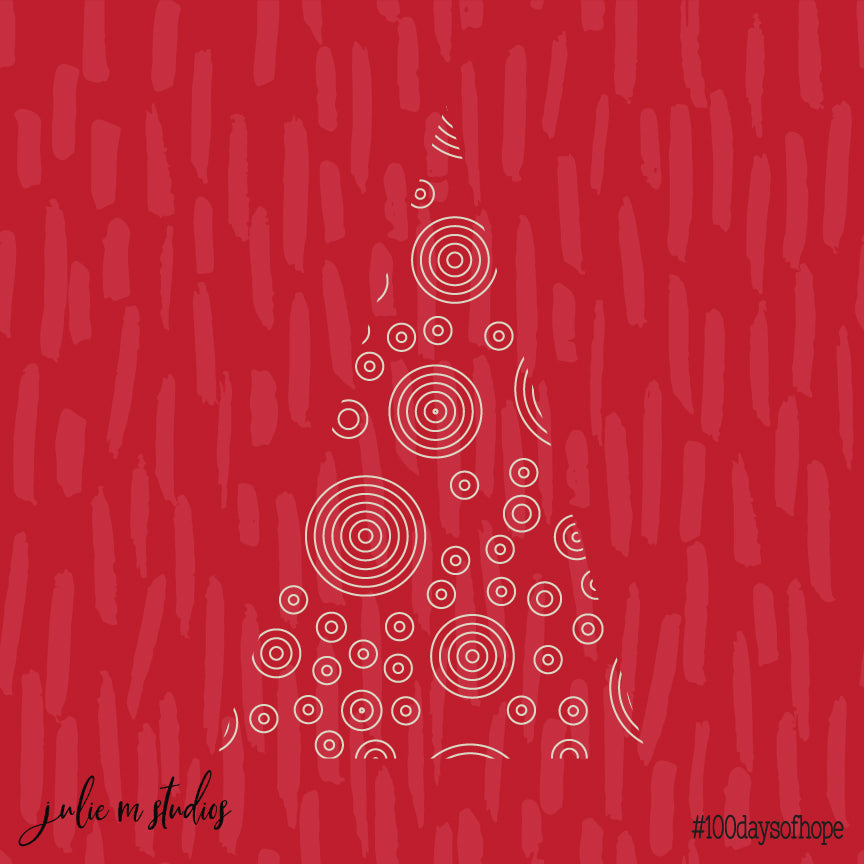 Day 051 - Xmas Tree Red - juliemstudios