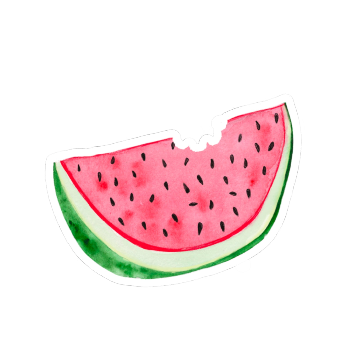 Bite out of my Melon - Kiss-Cut Stickers - juliemstudios