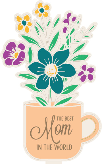 'The Best Mom in the World' Bouquet Paint Kit - juliemstudios