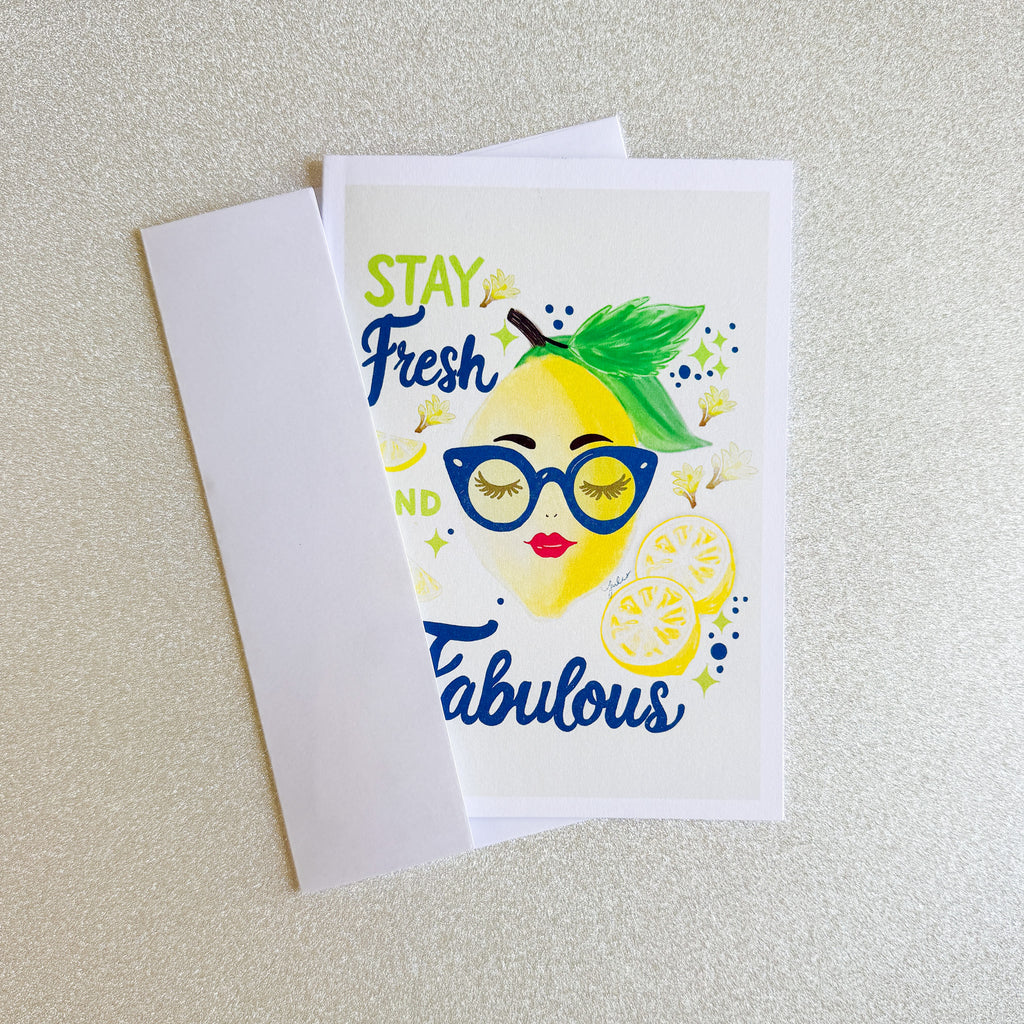 Stay Fun & Fabulous – Greeting Greeting Card (5x7) - juliemstudios