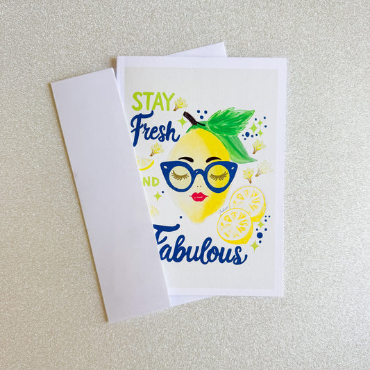 Stay Fun & Fabulous – Greeting Greeting Card (5x7) - juliemstudios