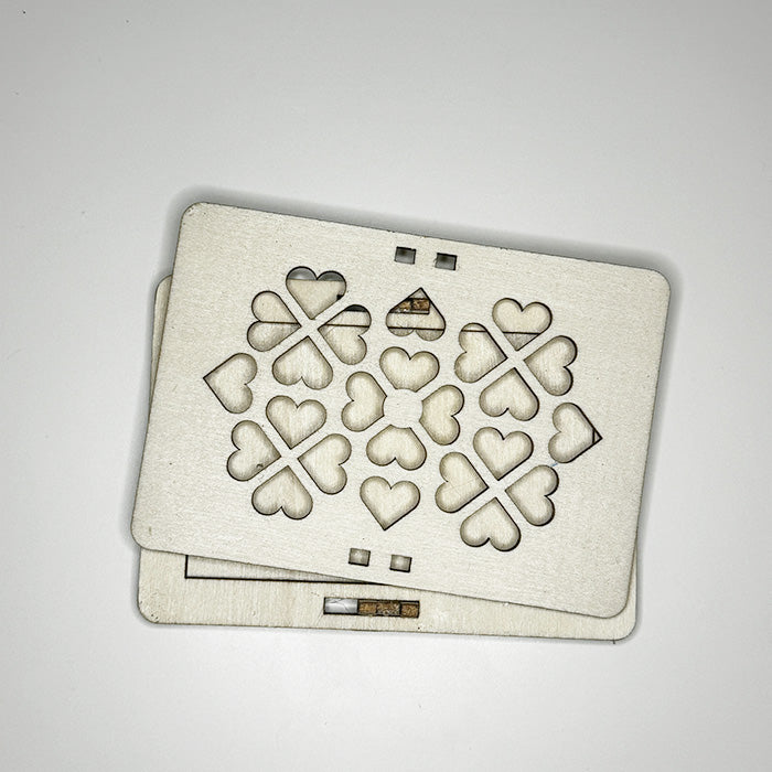 Geometric Gift Card Holder - Hearts - juliemstudios