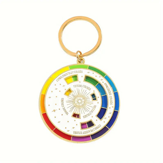 Triadic Color Wheel Keychain - juliemstudios