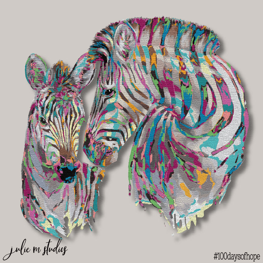 Day 023 - Zebra Love - juliemstudios