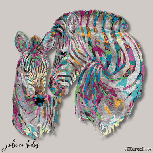 Day 023 - Zebra Love - juliemstudios