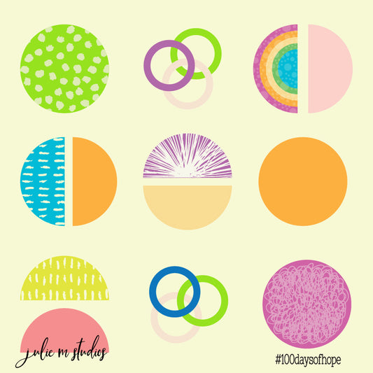 Day 025 - Geo Circles - juliemstudios