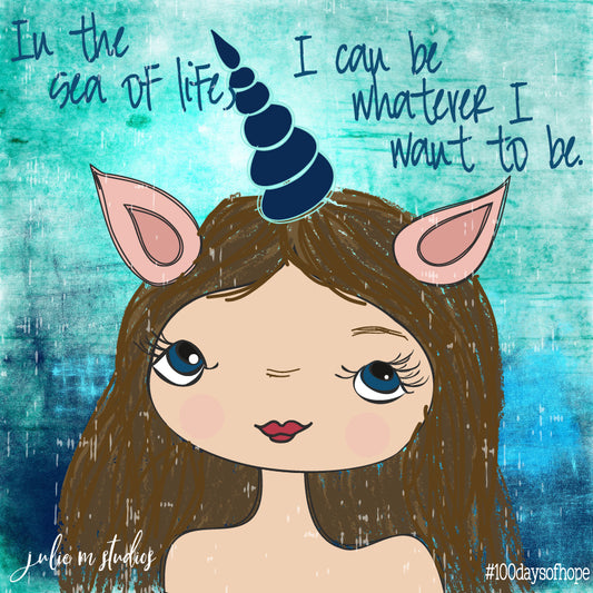 Day 033 - Mermicorn - juliemstudios