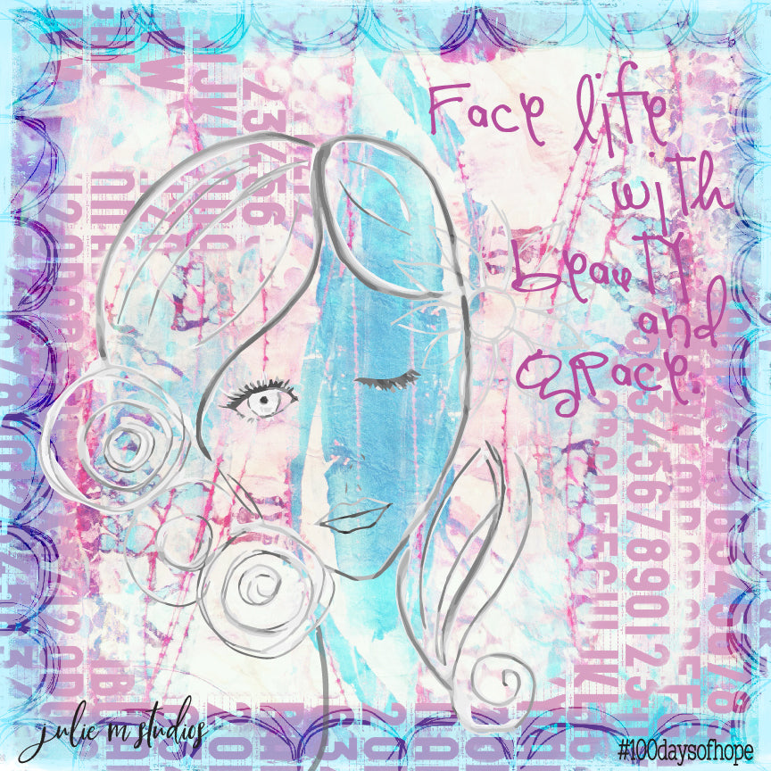 Day 037 - Face Life with Beauty - juliemstudios