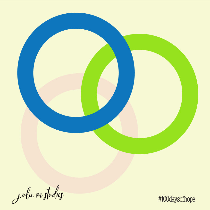 Day 065 - Three Rings Blue - juliemstudios