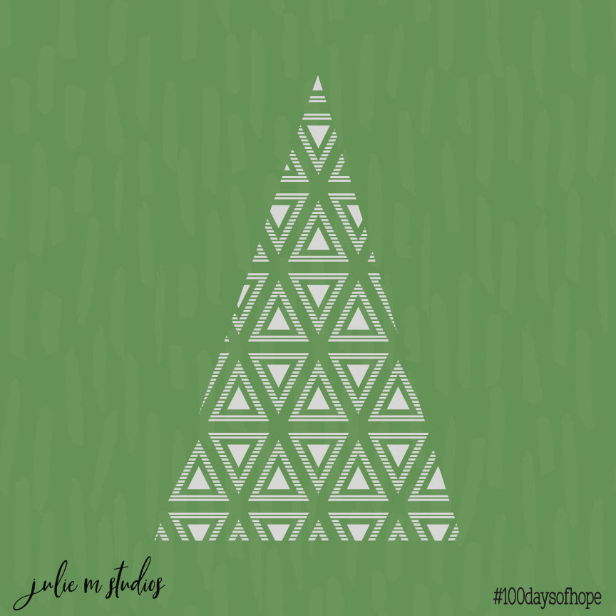 Day 053 - Xmas Tree Green - juliemstudios
