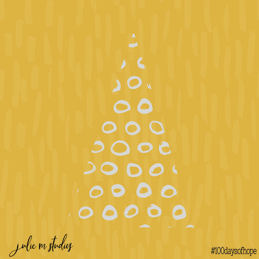 054- Christmas Tree Gold - juliemstudios