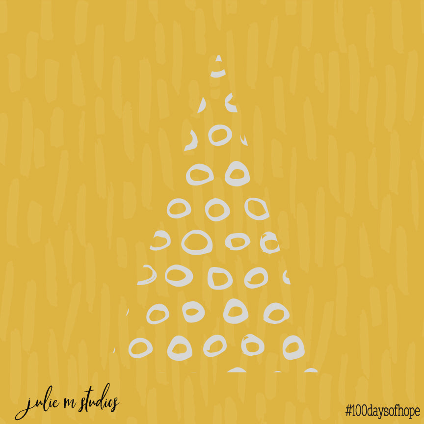 Day 054 - Xmas Tree Gold - juliemstudios