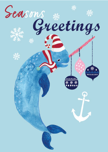 Digital Nautical Christmas Cards - Set of 3 - juliemstudios