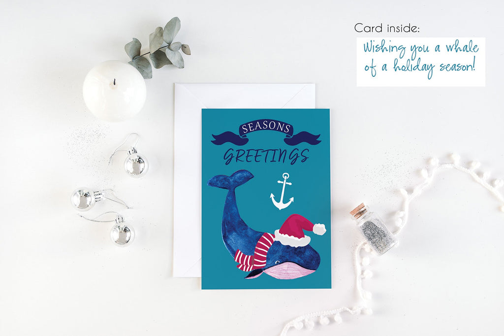 Digital Nautical Christmas Cards - Set of 3 - juliemstudios